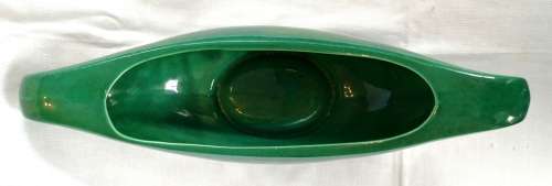 Lucia ware Boat Vase - Green