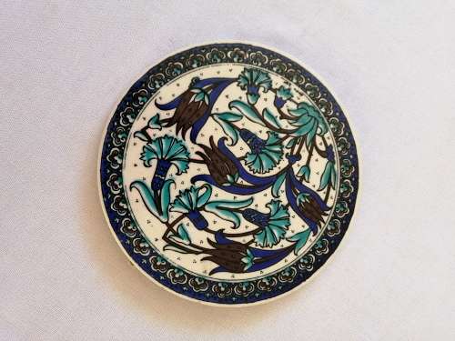 Round ceramic tile/trivet