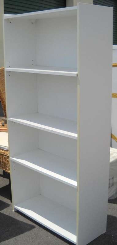 white  bookcase x 2