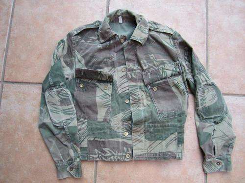 Rhodesian camo bush-jacket - modified to be worn as a "bunny-jacket"