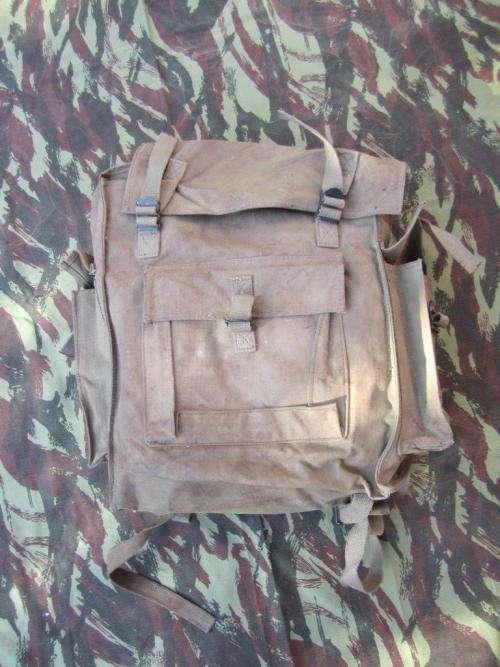 Unkown ripstop canvas SADF issue small backpack - pattern 80 style and buckles