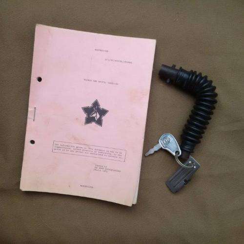 SADF UNIMOG/ BUFFEL manual and key/ battery isolator "key"
