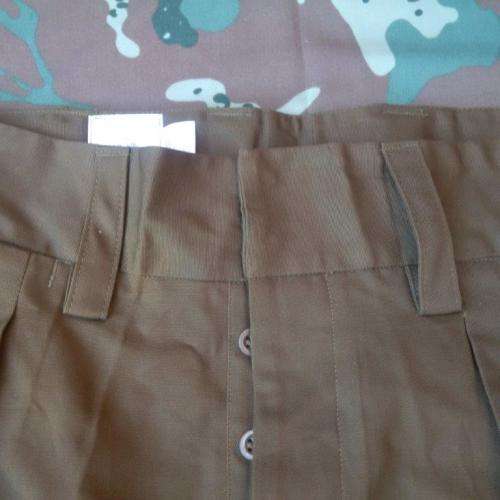 SADF nutria Field-Dress shorts - NOT SA Cadets shorts (note the wide belt-loops) size 97