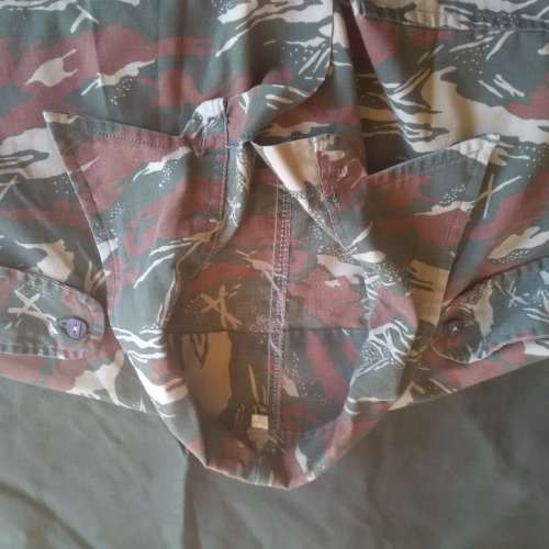 SWAPOL COIN camo l/s shirt (thin type material) - Medium size (very good used condition)