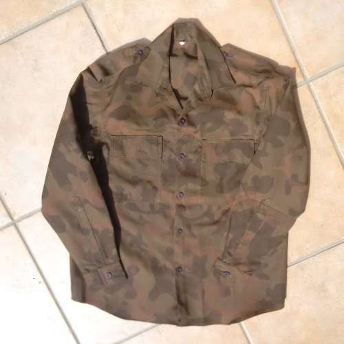 REPRODUCTION ex-SA homelands Kwandebele camo l/s shirt size Large (modern style/ cut)