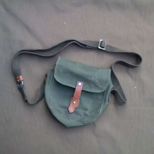 new condition Russian (olive green canvas) RPD drum carry sling-bag - original item