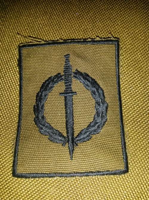 SADF era nutria SA SF Recce Operators qualification breast badge (field-dress) - unmounted