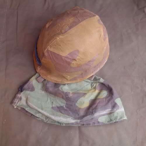 SA SF Recce urban M1 shape helmet covers (green AND brown) - good intact used condition