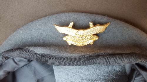 RARE find - Transkei ex-homelands grey beret - matches museum piece (SAAF museum)