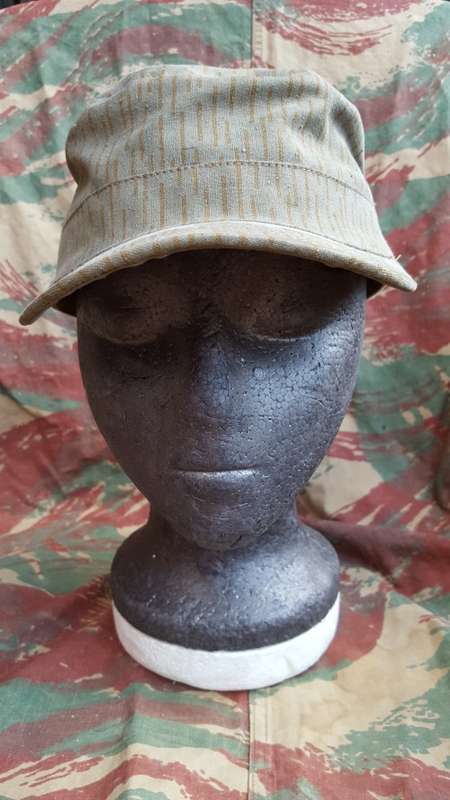CUSTOM build EG falling rain camo cloth - Cuban style cap - ONLY 4 made - size 57