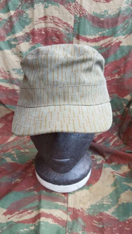 CUSTOM build EG falling rain camo cloth - Cuban style cap - ONLY 4 made - size 57