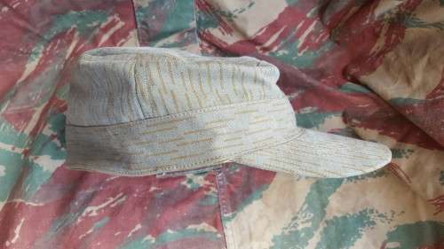 CUSTOM build EG falling rain camo cloth - Cuban style cap - ONLY 4 made - size 57