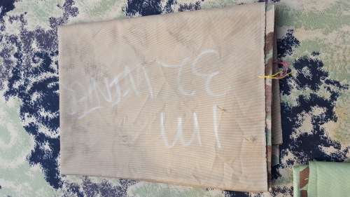 1m piece pristine 32 Bn winter pattern camo uniform cloth - unused (not faded/ not ex-curtains)