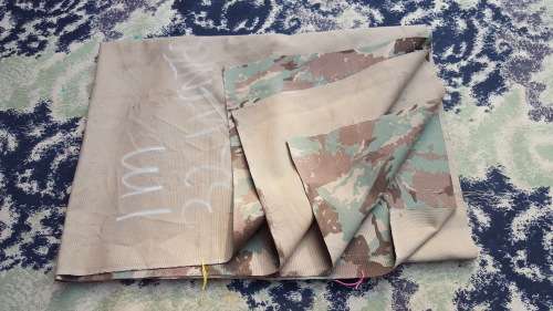 1m piece pristine 32 Bn winter pattern camo uniform cloth - unused (not faded/ not ex-curtains)