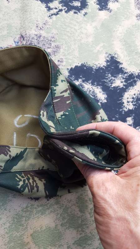 REPRO new-build Porra lizard Uganda (Recce copy camo cloth) patt Cuban style soft-brim cap - size 59