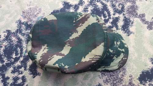 REPRO new-build Porra lizard Uganda (Recce copy camo cloth) patt Cuban style soft-brim cap - size 59
