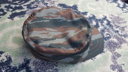 REPRO new-build FAPLA grey lizard (Recce copy camo cloth) patt Cuban style hard-brim cap - size 59