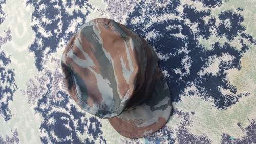 REPRO new-build FAPLA grey lizard (Recce copy camo cloth) patt Cuban style soft-brim cap - size 60