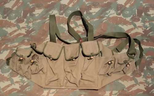 Mint new and almost unused Chicom AK 47 (no damage) chest webbing - type seen in Rhodesia period