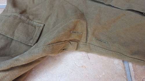 very good used condition Soviet Afghanka uniform blouse - mustard cotton l/s jacket no damage