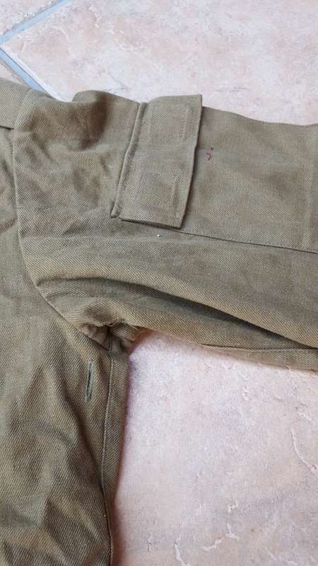 very good used condition Soviet Afghanka uniform blouse - mustard cotton l/s jacket no damage