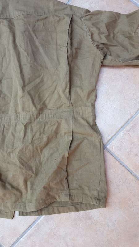 very good used condition Soviet Afghanka uniform blouse - mustard cotton l/s jacket no damage