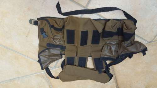 used (issued) SA Para Bn nutria Bateleur 90 (3 spears made) chest webbing - no damage