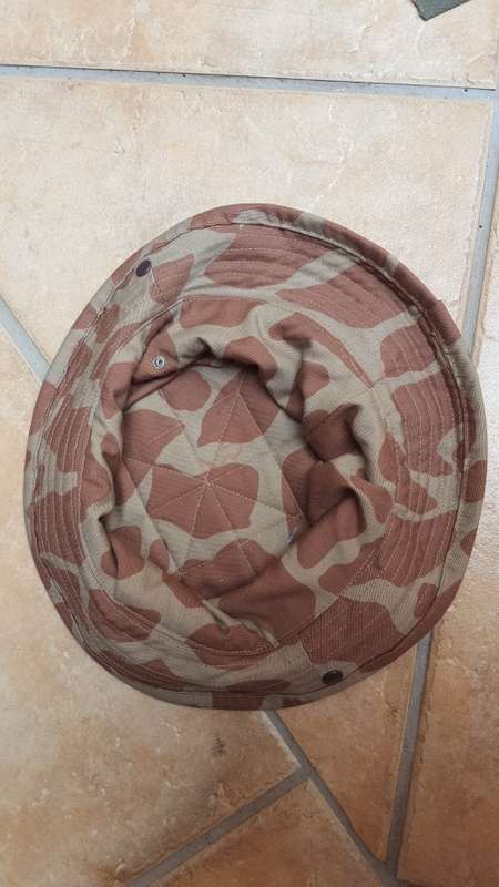 REPRO SA Army experimental pattern Giraffe camo Para Bn trialed 80's SADF style short-brim bush-hat