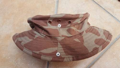 REPRO SA Army experimental pattern Giraffe camo Para Bn trialed 80's SADF style short-brim bush-hat