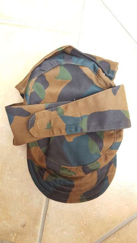 REPRO Bots Pol SSG (obsolete) "brown" camo pattern "Eastern European" style flap-cap - in size 58.