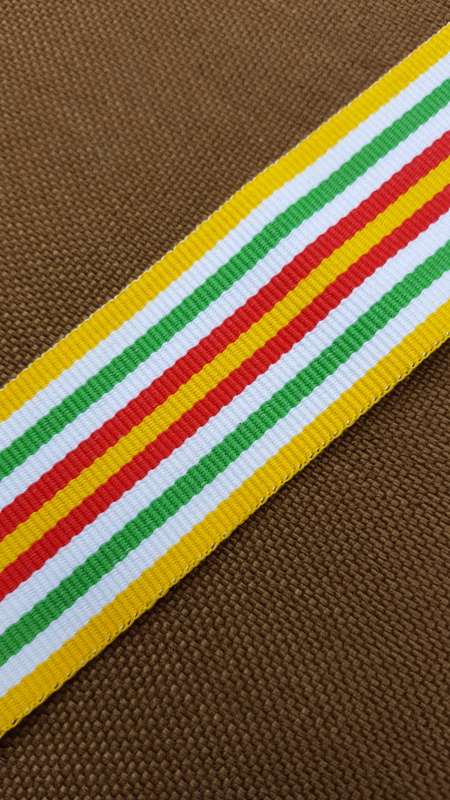 AMIB ribbon - very very scarce medal ribbon for African Union issued medal for Burundi Mission