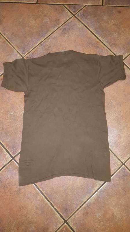 original SADF era dd 1981 Large size "browns" nutria tee-shirt - good used condition