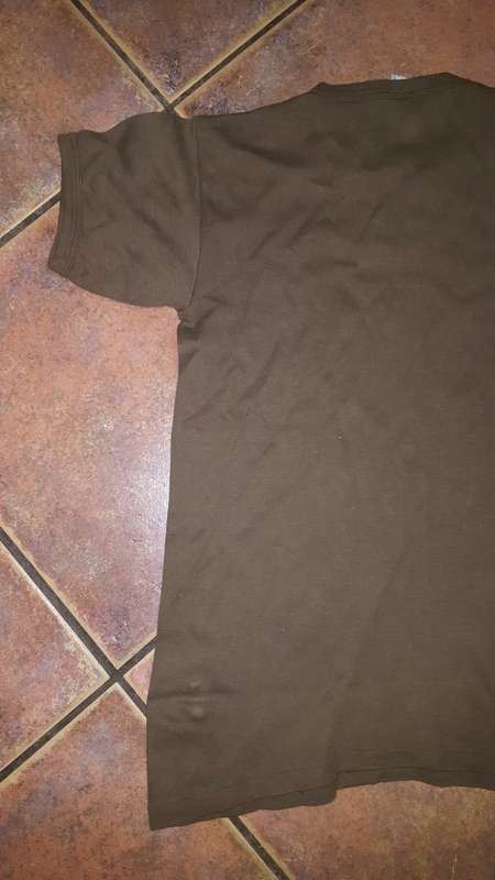 original SADF era dd 1981 Large size "browns" nutria tee-shirt - good used condition