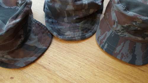 REPRODUCTION (new build) Angolan FAPLA grey lizard camo (Recce copy cloth) "Cuban" style cap - 59/60