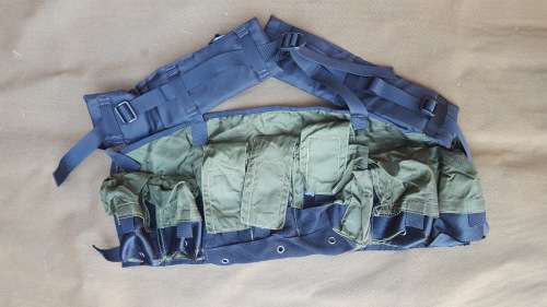 Niemoller SA SF type nylon green Executive Outcomes issue chest webbing (almost un-used)