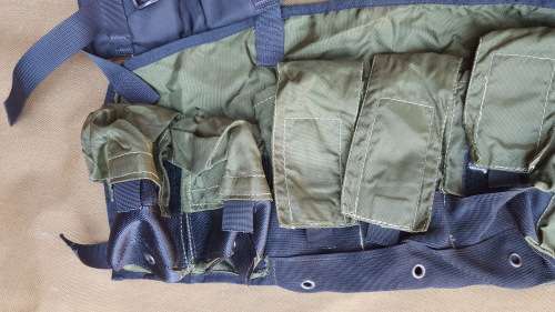 Niemoller SA SF type nylon green Executive Outcomes issue chest webbing (almost un-used)