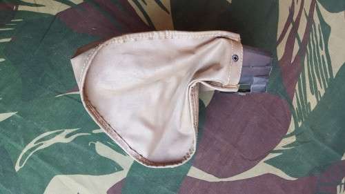 scarce SADF era canvas "pear shape" 100rd magazine for FN MAG 58 LMG - used condition