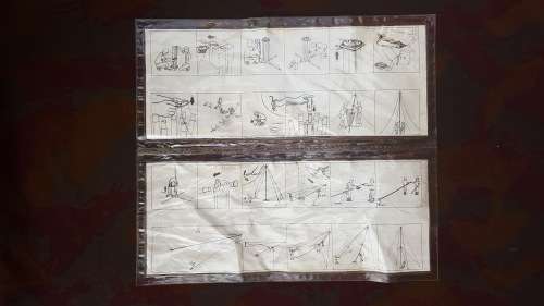 SADF era 6m signal mast instr for assembly - mast carry case - sealed in plastic - Signallers/SACS