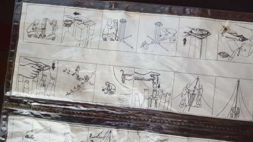 SADF era 6m signal mast instr for assembly - mast carry case - sealed in plastic - Signallers/SACS