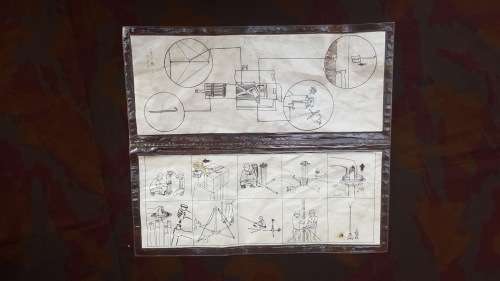 SADF era 6m signal mast instr for assembly - mast carry case - sealed in plastic - Signallers/SACS