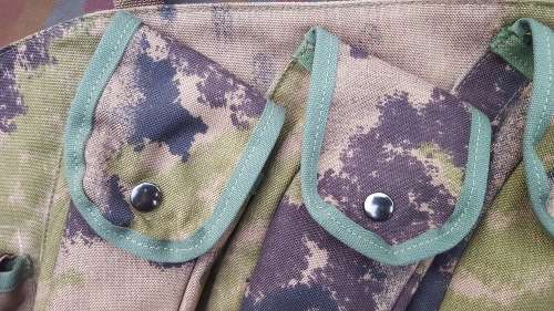 REPRODUCTION: Zim army repro AK47 (6 mags) type chest rig in "bergan" camo - new build