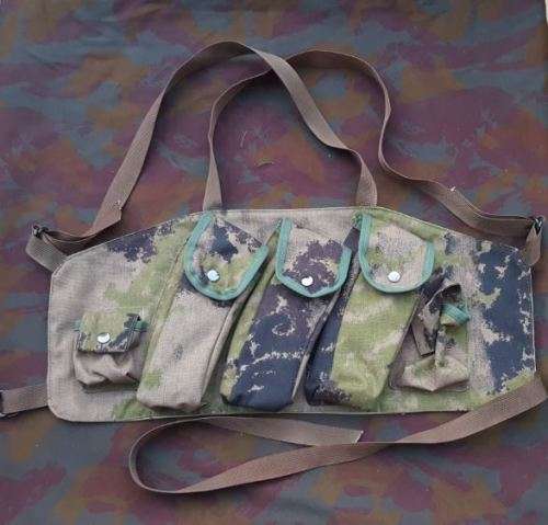 REPRODUCTION: Zim army repro AK47 (6 mags) type chest rig in "bergan" camo - new build