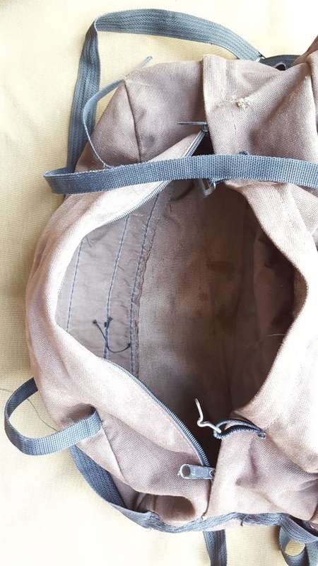 near mint/ unused CDF Ciskei (confirmed) dark brown (nutria) back-pack - no damage