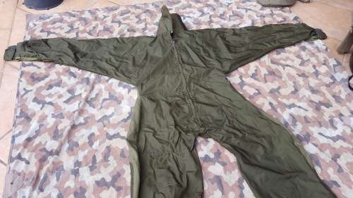 custom freefall jumpsuit - olive green nylon "Niemoller" body - ex para pathfinder item XXXL size