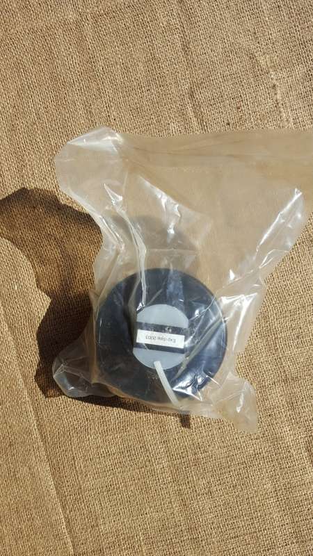 unused (new & sealed in plastic) BUT expired SADF era issue NBC 40mm gas mask air filter cannister