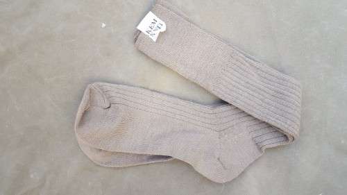 original SADF era issue beige thin type (stepout?) size 260 (fits UK 7/8) socks in unused condition