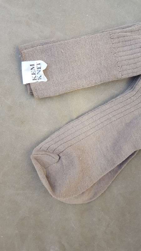 original SADF era issue beige thin type (stepout?) size 260 (fits UK 7/8) socks in unused condition