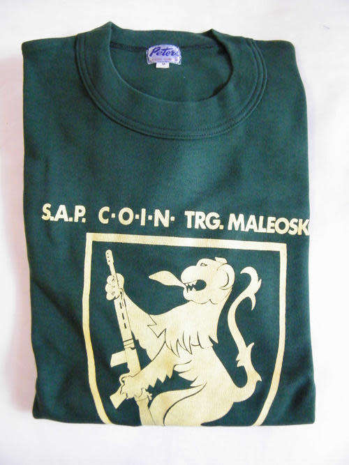 original Border war era SAP COIN/ TIN training Maleoskop tee-shirt (med) - very good used condition