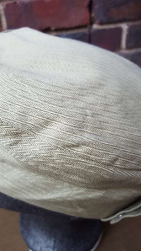 mint new hereto unknown unseen SADF era Recce copy camo beige HBT trg uniform - mint flap-cap