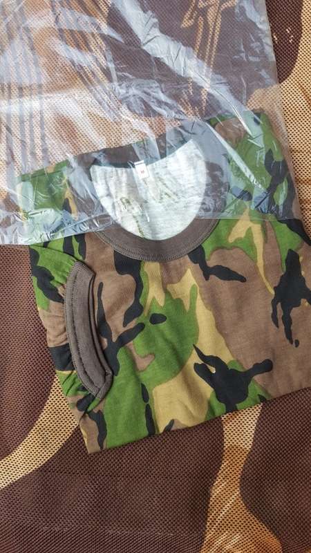 mint SADF era SA SF Recce "copy camo" Tanzania DPM camo patt medium size tee-shirt - scarce